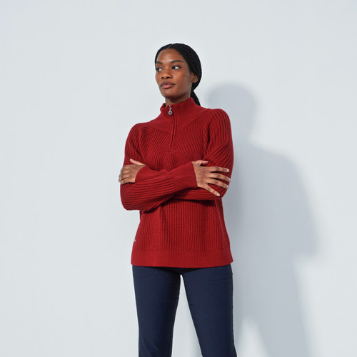 DS Hudson Umbria Red Lined Sweater