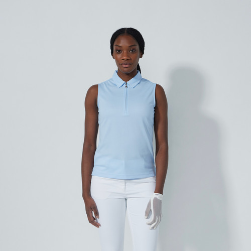 DS Peoria Opal Light Aqua Sleeveless Polo Shirt | Daily Sports USA