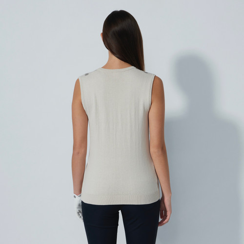 DS Chroma Beige Argyle Sweater Vest