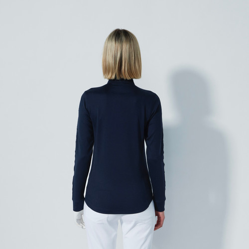 DS Dark Navy Midlayer Half Neck Long Sleeve Top S25