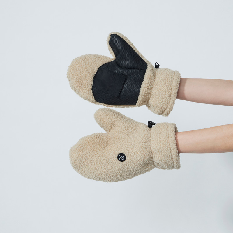 DS Pile Raw Beige Hand Warmers