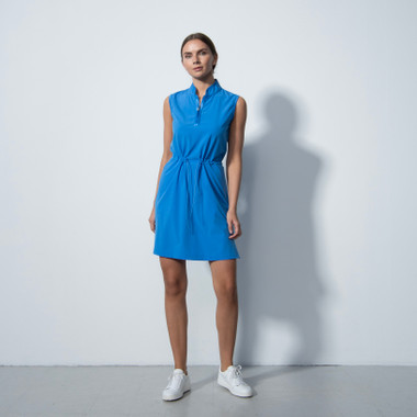 Scalloped Polo Dress / Sサイズ　Baby Blue Buy Blue Cotton Rich Scalloped Collar Gingham School Dress