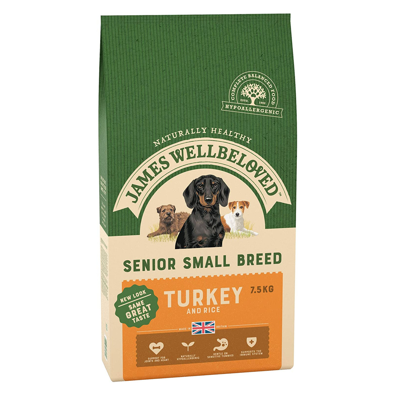 james wellbeloved senior small breed 7.5 kg