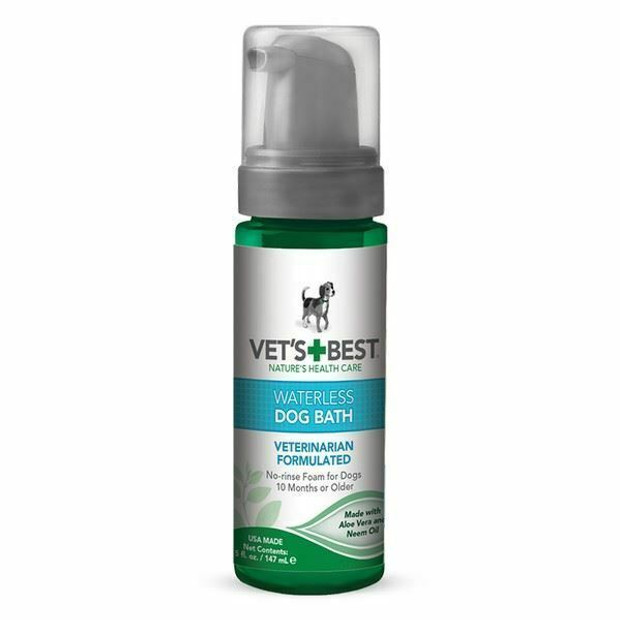 Vet'S Best 150Ml Natural Waterless Dog Bath Foam Spray Relaxing Calming Shampoo