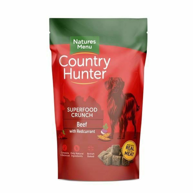 Natures Menu Country Hunter Superfood Crunch Beef with Redcurrants Dog Food 1kg