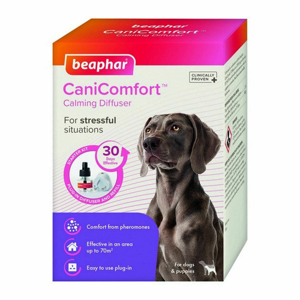 Beaphar CaniComfort Calming Plug In Diffuser with Refill Firework Vet for Dogs