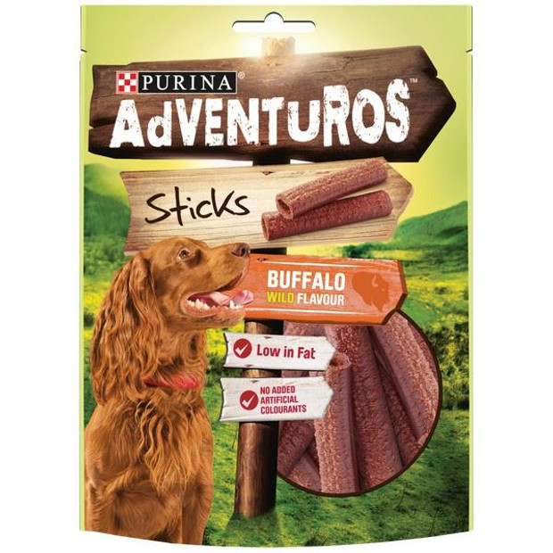 Adventuros Sticks Buffalo Flavour Treats for Dogs