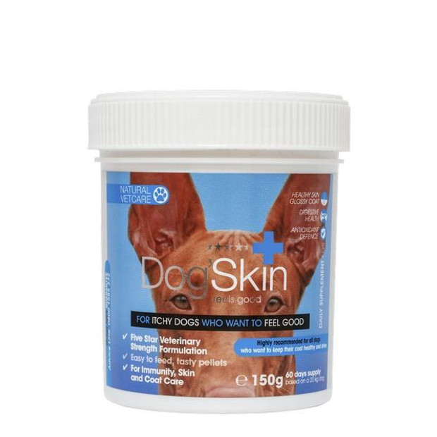 Natural VetCare Dog Skin & Coat Supplement 150g 
