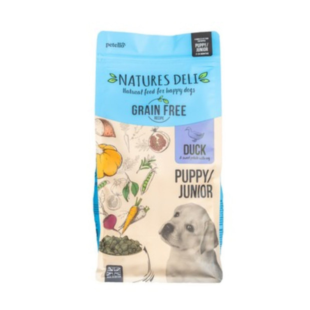 Natures Deli Puppy / Junior Dog Food Duck & Sweet Potato 2kg