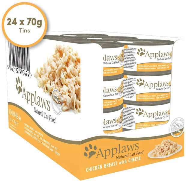 Applaws Cat Food Chicken and Cheese 24 x 70g