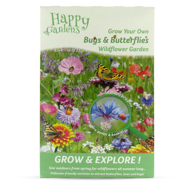 Happy Gardens Wildflower Seed Mix & Bug Finder