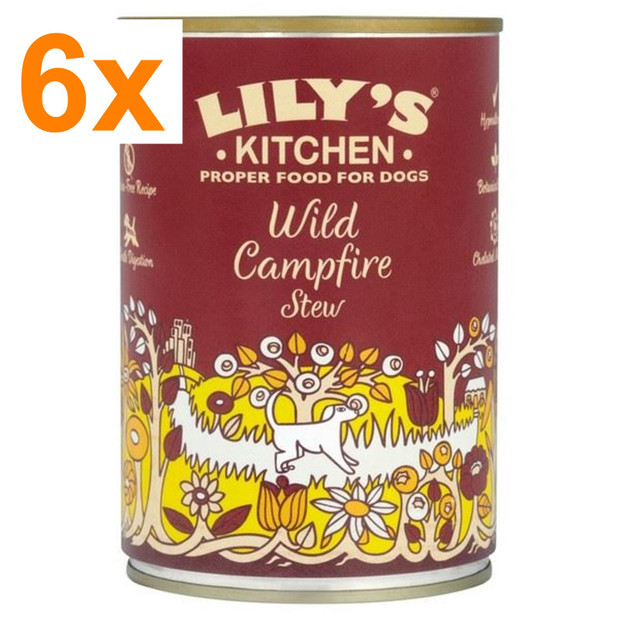 Lilys Kitchen Wild Campfire Stew Dog Food 6 x 400g