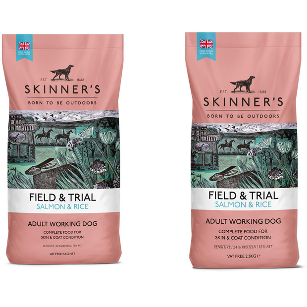 Skinner’s Field & Trial Salmon & Rice Adult Working Dry Dog Food