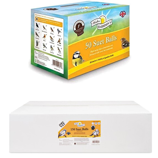 Harrisons Energy Boost Suet Balls Box Wild Bird Food