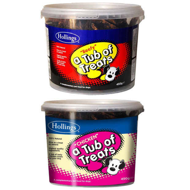 Hollings Tub Of Treats 100% Natural Meat Dog Dental Snack