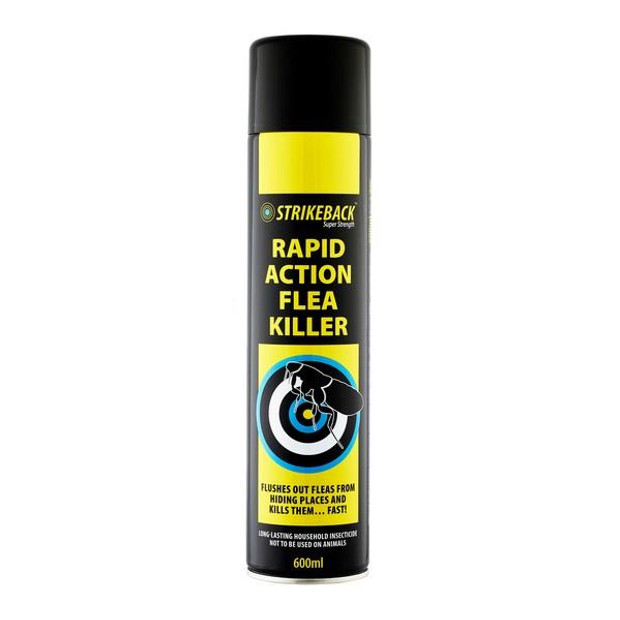 Strikeback Rapid Action Flea Insect Killer Aerosol 600ml