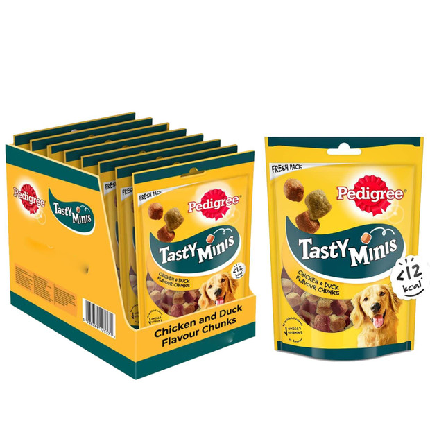 Pedigree Tasty Minis Dog Treats Chewy Cubes Chicken & Duck