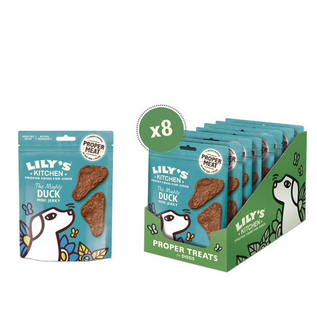 Lily’s Kitchen Natural Dog Treats The Mighty Duck Mini Jerky