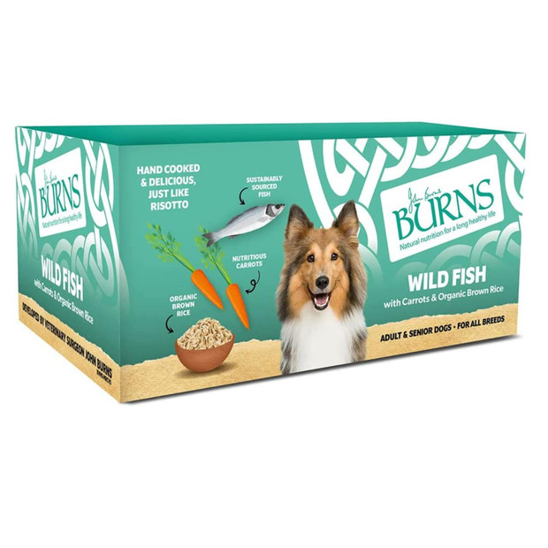 Burns Penlan Tray Wild Fish Adult & Senior Dog Food 12 x 150g