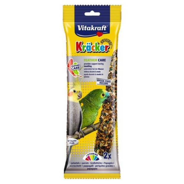 Vitakraft Kracker Feather Care Treat for Cockatiel/Parrot