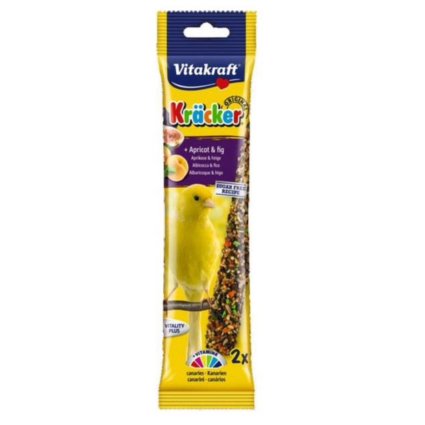 Vitakraft Canary Kracker Apricot & Fig Treat Sticks