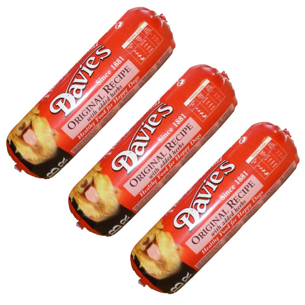 Davies Original Recipe with Added Herbs Dog Food 3 x 800g