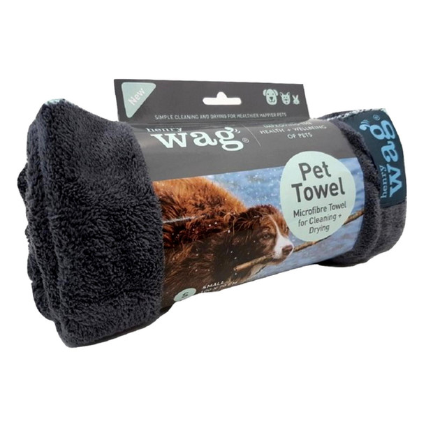 Henry Wag Microfibre Pet Towel for Cleaning & Drying