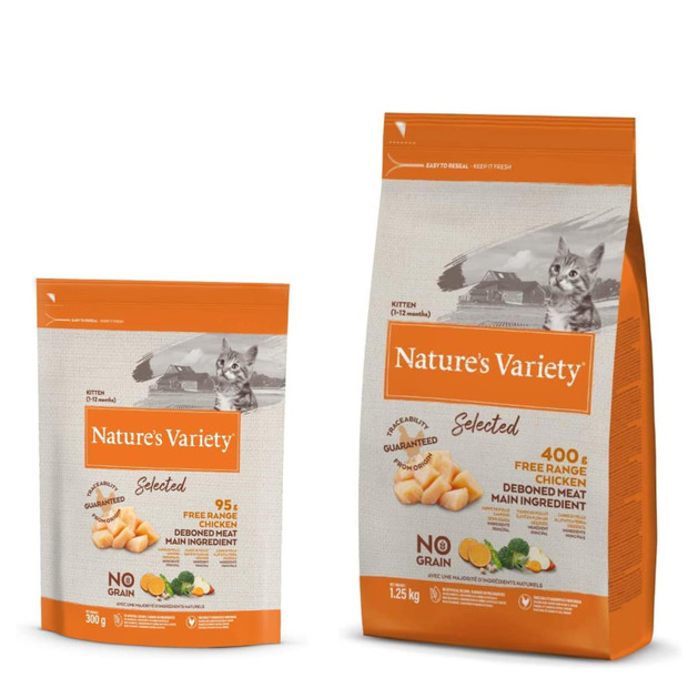 Natures Variety Selected Dry Kitten Cat Food Free Range Chicken