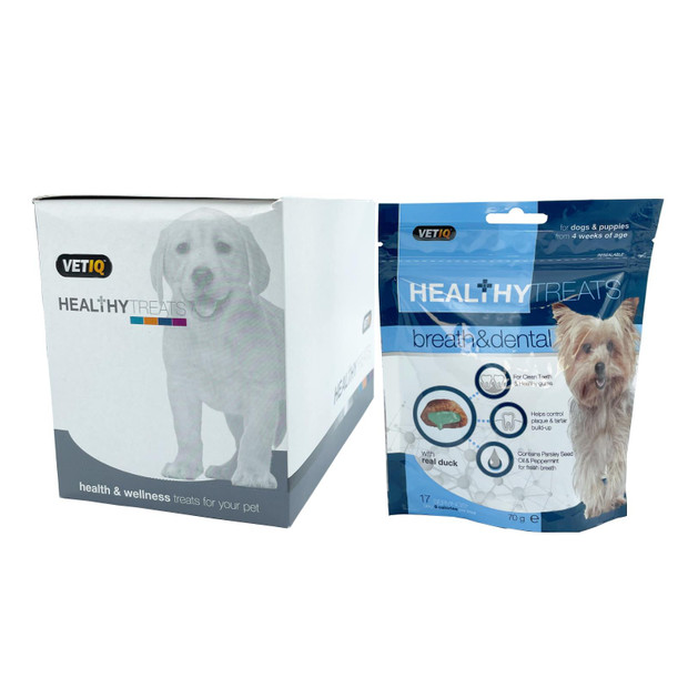 M & C VetIQ Healthy Treat Breath & Dental Care Dog Treat 