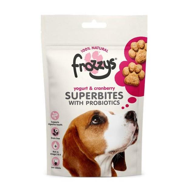 Frozzys Superbites 100% Natural Dog Treats Yogurt and Cranberry