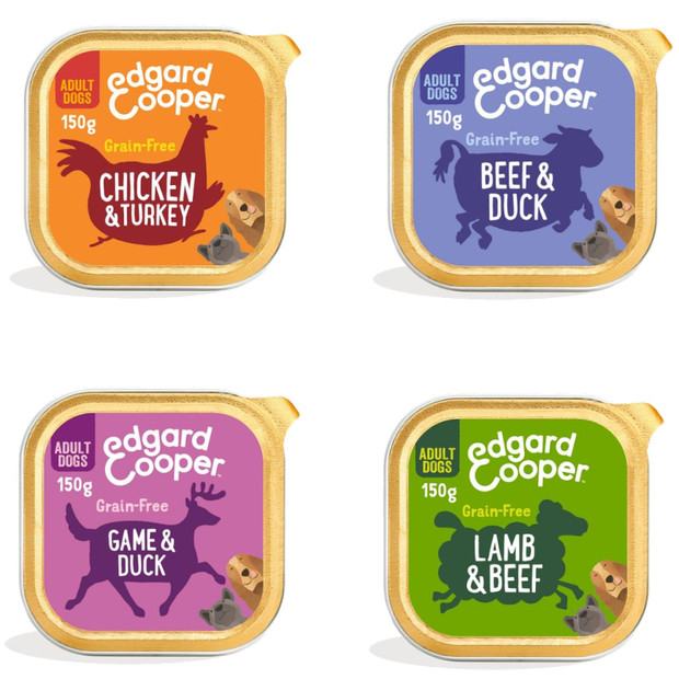 Edgard & Cooper Adult Wet Dog Food Grain Free Meat Meal 11 x 150g