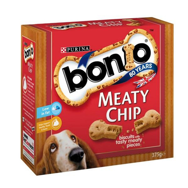 Bonio® Dog Treats Meaty Chip Pet Biscuits Crunchy Tasty Food