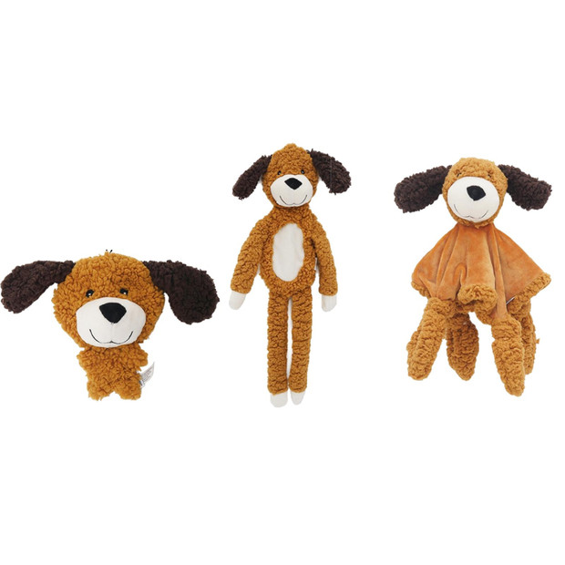 Aromadog Rescue Calming Lavender Plush Brown Dog Toy