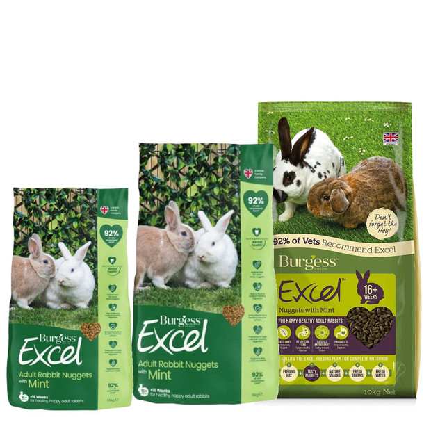 Burgess Excel Adult Rabbit Nuggets with Mint Complementary Food