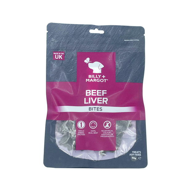 Billy + Margot Beef Liver Treats Dog Food Training Snack