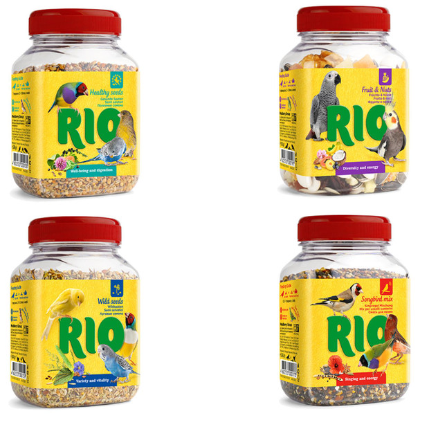 Rio Natural Treat for All Birds Seeds Mix Pet Food Tub