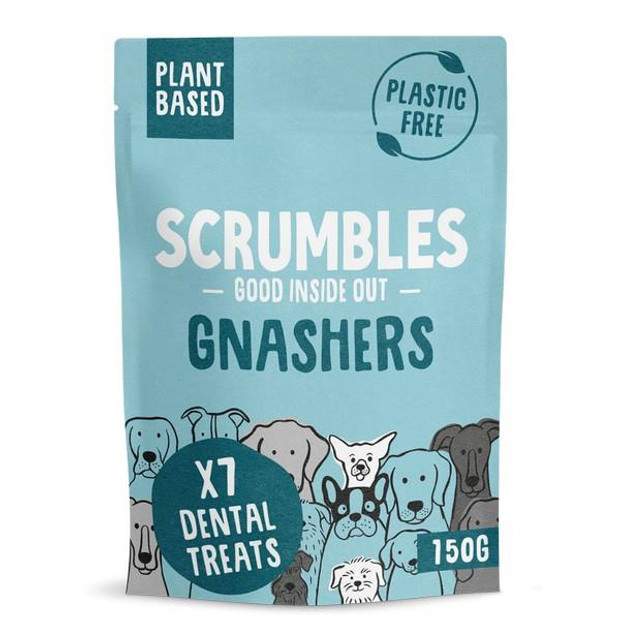 Scrumbles Dog Treats Gnashers Dental Bones Grain Training Snack