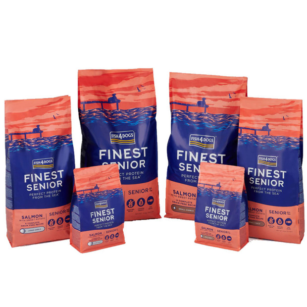 Fish4Dogs Finest 8+ Senior Dry Dog Food Fish Grain Free Meal