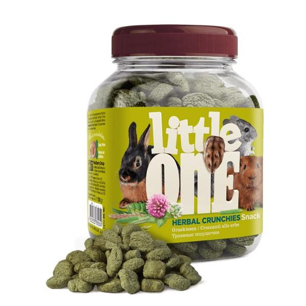 Little One Small Animals Snack Herbal Crunchies 100g Tub