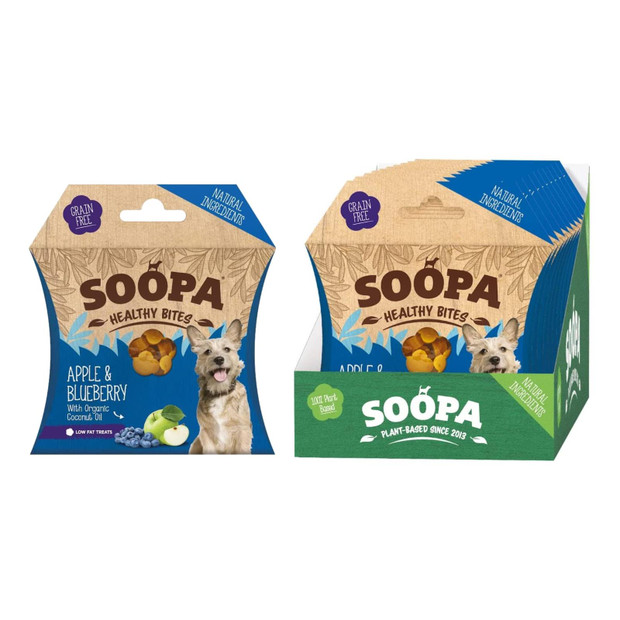 Soopa Healthy Bites Apple & Blueberry with Organic Coconut Oil Snack