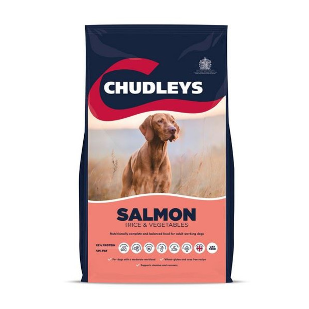Chudleys Dry Dog Food Salmon with Rice & Vegetables 14kg Bag