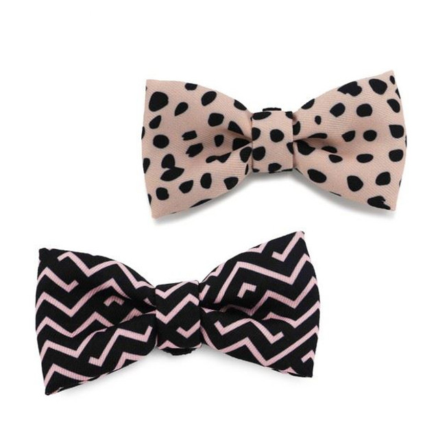 reversible dog bow tie