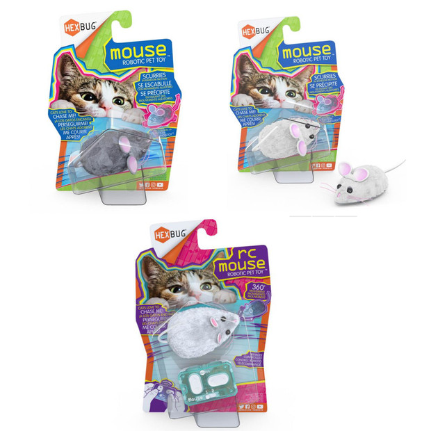 BUNDLE PACK Three Hexbug Interactive Mice Cat Toys