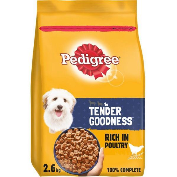 BUNDLE PACK x3  Small Dog Dry Tender Goodness with Chicken 2.6kg