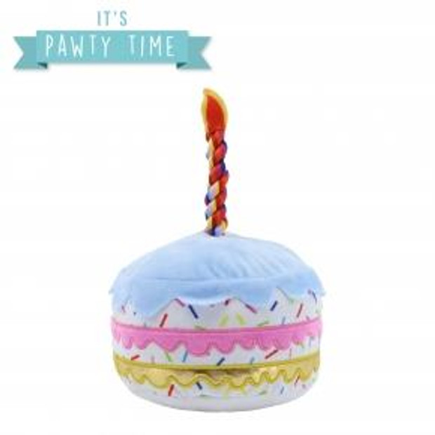 Ancol Pawty Sprinkle Cake Fun and Engaging Squeaky Dog Chew Toy