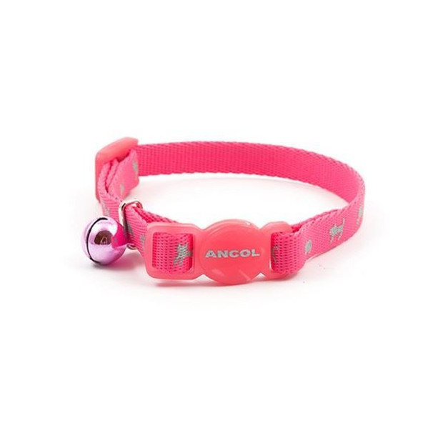 Pink Hi-Vis Ancol Safety Kitten Collar