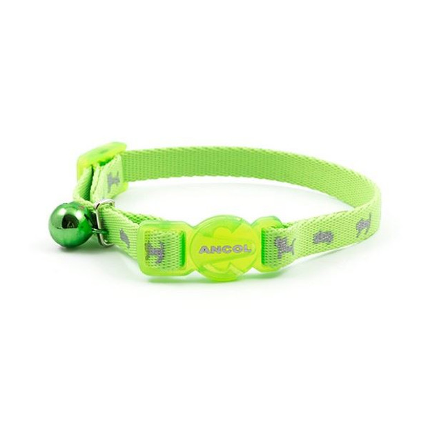 Ancol Safety Kitten Collar Hi-Vis Green