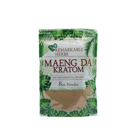 Remarkable Herbs Red Vein Maeng Da Kratom Powder 8 oz.