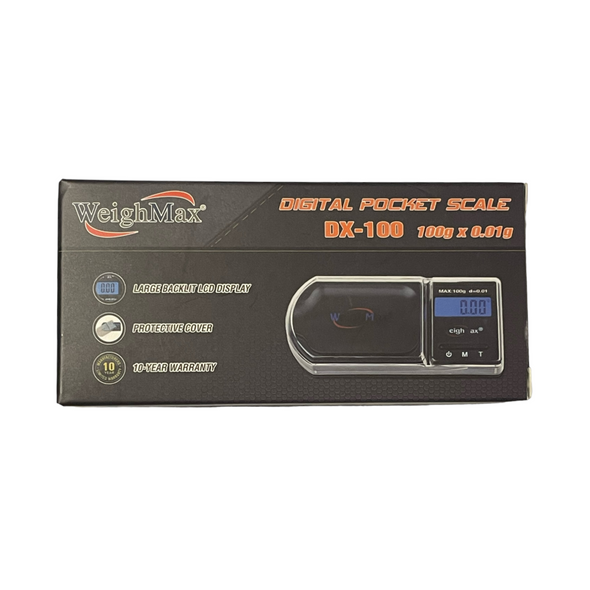 WeighMax Digital Pocket Scale DX-100 Box