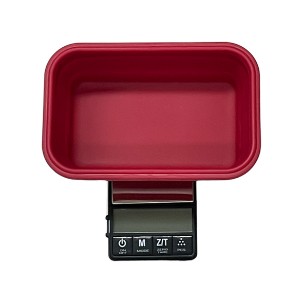 Truweigh Crimson Digital Pocket Scale with Red Tub